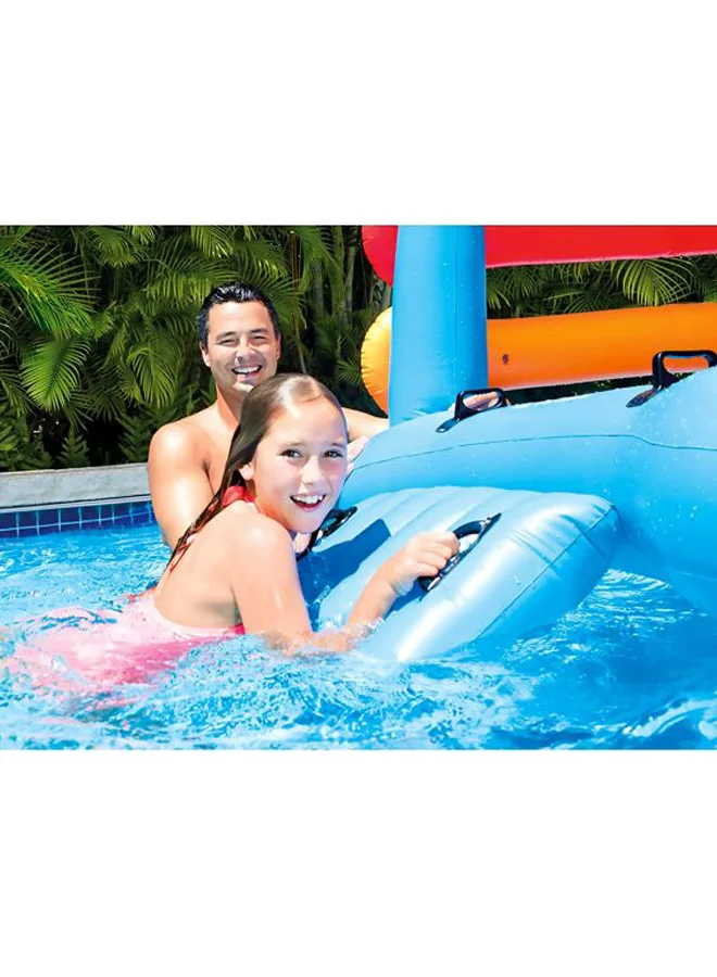 INTEX Inflatable Island With Slide 110x68x48inch