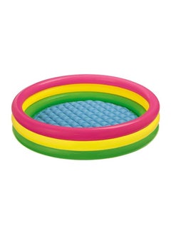 3-Ring Sunset Glow Inflatable Pool 58x13inch