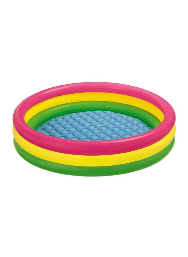 INTEX - 3-Ring Sunset Glow Inflatable Pool 58x13inch - Image 1