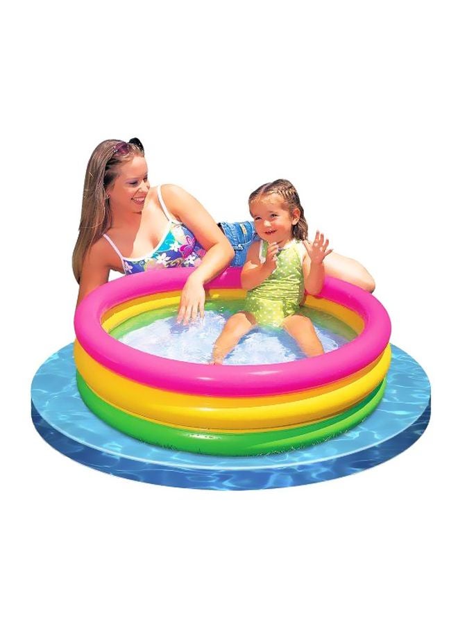 INTEX - 3-Ring Sunset Glow Inflatable Pool 58x13inch - Image 1