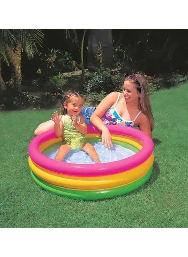 INTEX - 3-Ring Sunset Glow Inflatable Pool 58x13inch - Image 1