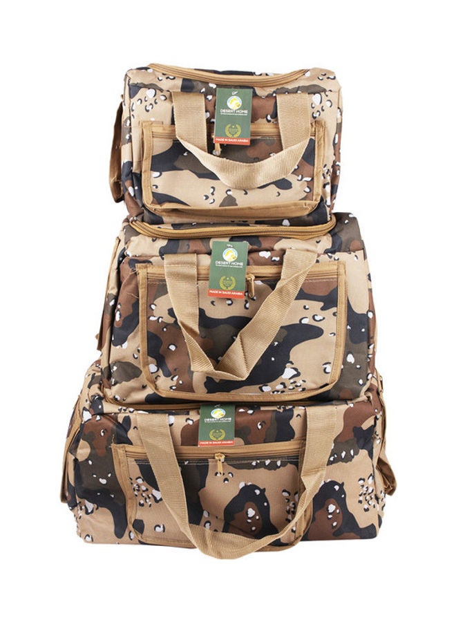 DESERT HOME 3-Piece Tanzanian Military Camping Bag Set 