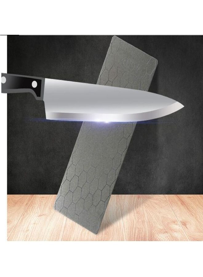 Generic - Honeycomb Pattern Knife Sharpener Whetstone Stone Grey - Image 1