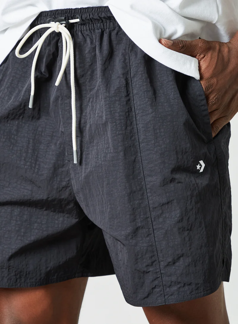 CONVERSE Cutter Drawstring Shorts Black