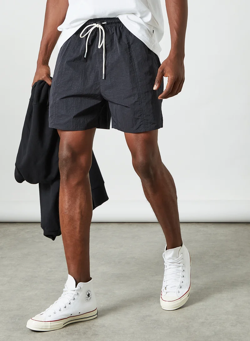 CONVERSE Cutter Drawstring Shorts Black