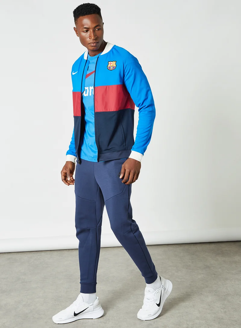 Nike FC Barcelona Full-Zip Football Track Jacket Blue
