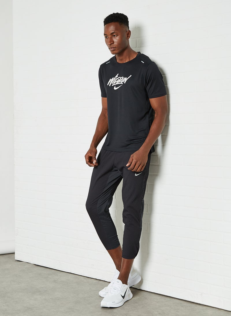 Nike - Phenom Elite Run Division Running Trousers Black - Image 1