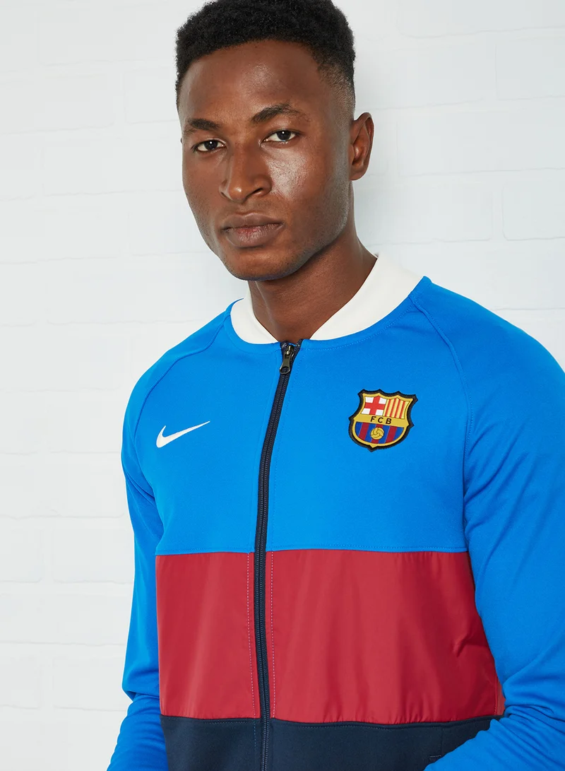 Nike FC Barcelona Full-Zip Football Track Jacket Blue