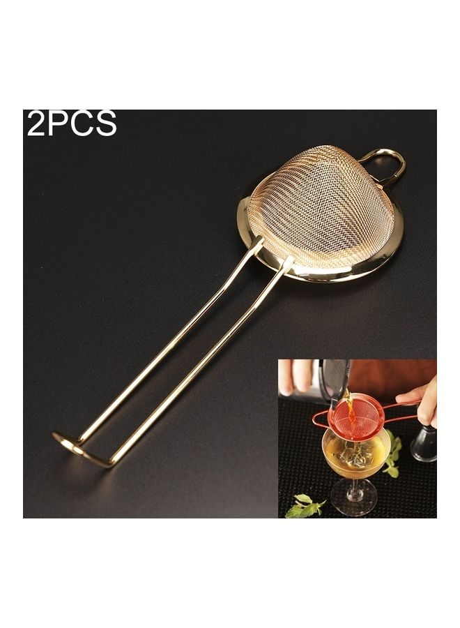 2-Piece Stainless Steel Filter Gold - Image 1