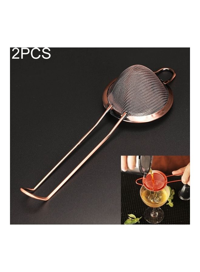 2-Piece Stainless Steel Filter Rose Gold - Image 1