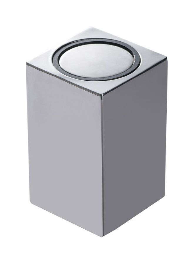 Push-Type Toothpick Holder Silver 6 x 9.8cm  - Image 1