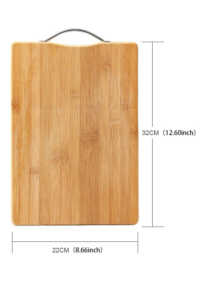 Rectangular Bamboo Chopping Board Brown - Image 3