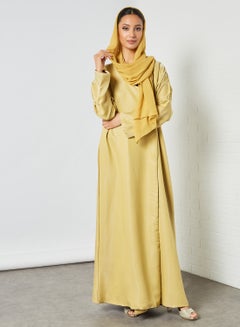 SIVVI for HANIYA Two Tone Open Front Abaya Multicolour  - Image 1