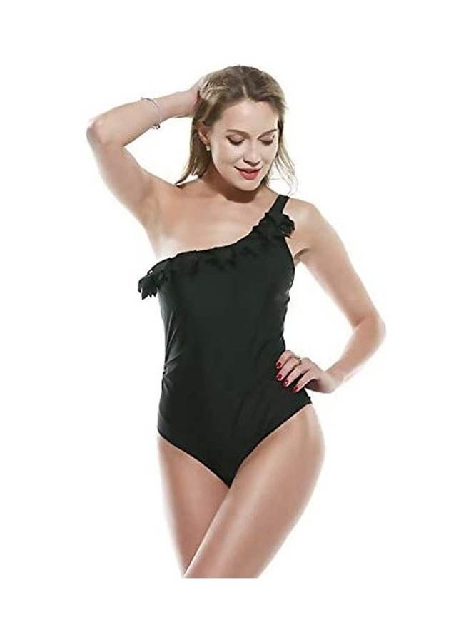 Generic Women's One Piece Asymmetrical One Shoulder Swimsuits S - Image 1