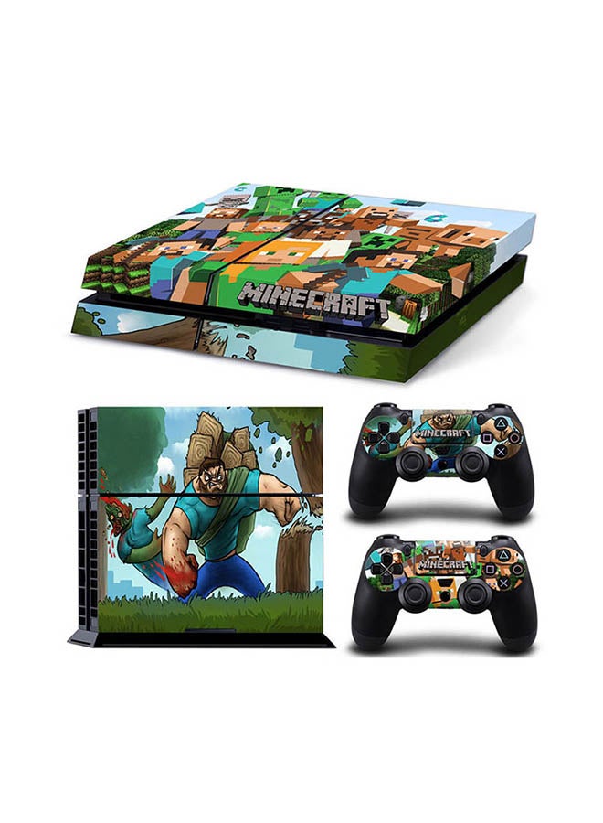 Vinyl Decal Vinyl Decal Console And Controller Sticker Set For Playstation 4 Minecraft N47677161A
