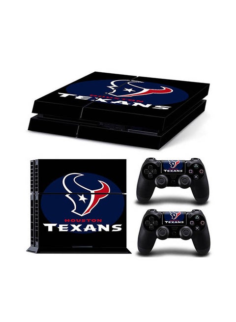 Console And Controller Sticker Set For PlayStation 4 Houston Texans