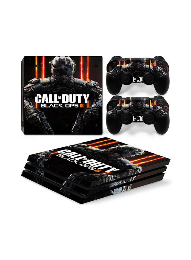 Vinyl Decal Console And Controller Sticker Set For PlayStation 4 Pro Call of Duty