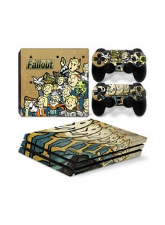 Console And Controller Sticker Set For PlayStation 4 Pro Fallout