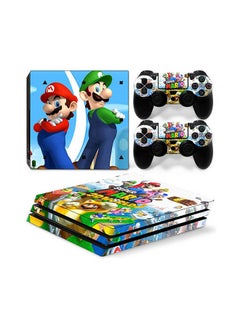 Console And Controller Sticker Set For PlayStation 4 Pro Super Mario