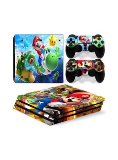 Console And Controller Sticker Set For PlayStation 4 Pro Super Mario