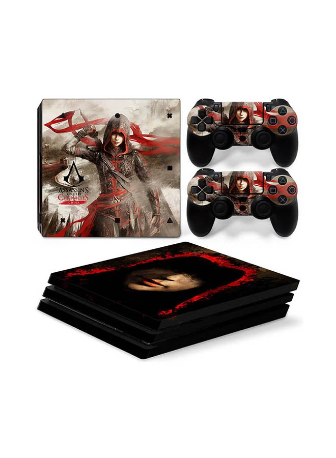 Vinyl Decal - Console And Controller Sticker Set For PlayStation 4 Pro Assassin's Creed - Image 1