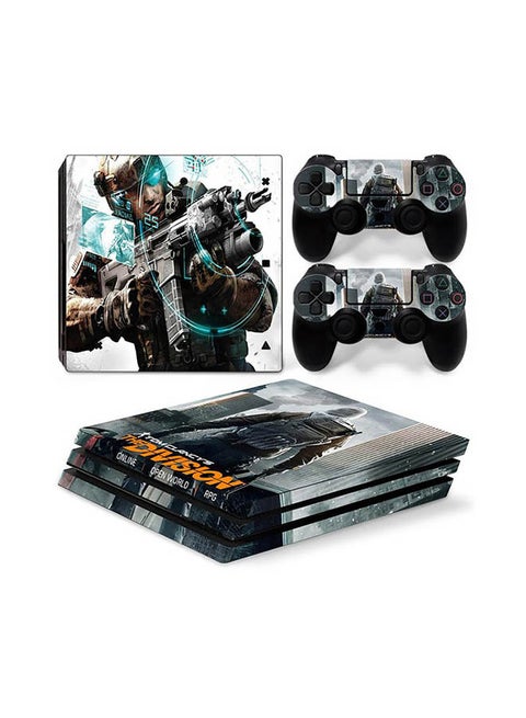 Console And Controller Sticker Set For PlayStation 4 Pro The Division