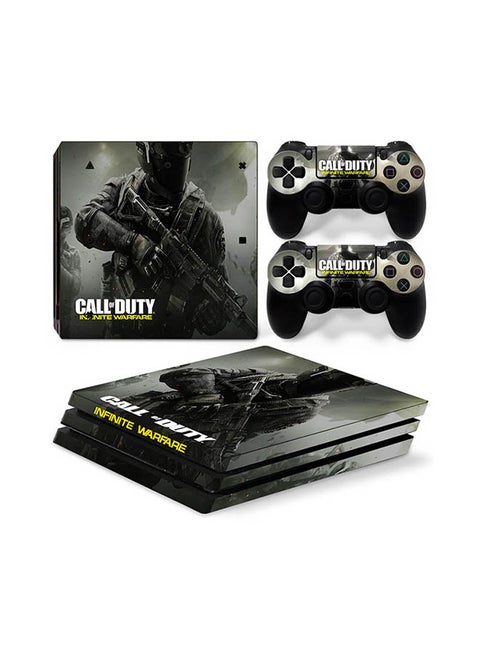 Console And Controller Sticker Set For PlayStation 4 Pro Call of Duty