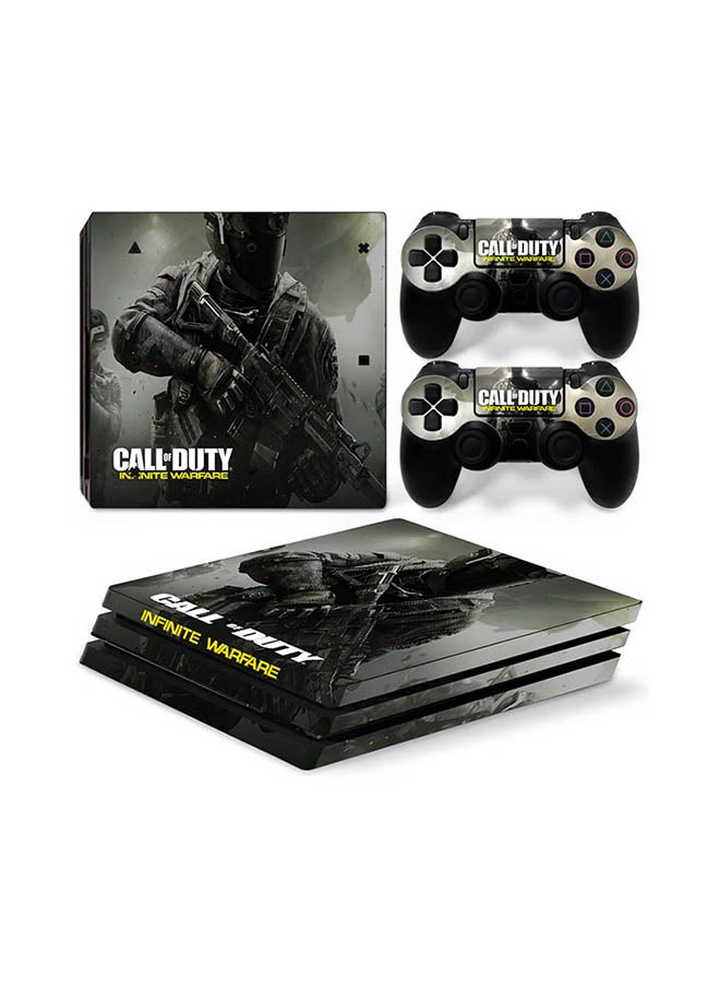 Vinyl Decal - Console And Controller Sticker Set For PlayStation 4 Pro Call of Duty - Image 1