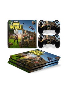 Console And Controller Sticker Set For PlayStation 4 Pro Battle Royale