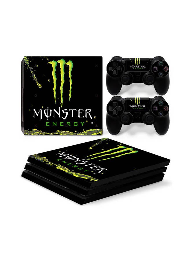 Vinyl Decal Vinyl Decal Console And Controller Sticker Set For Playstation 4 Pro Monster Energy N47677216A