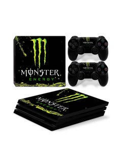 Vinyl Decal Console And Controller Sticker Set For PlayStation 4 Pro Monster Energy 