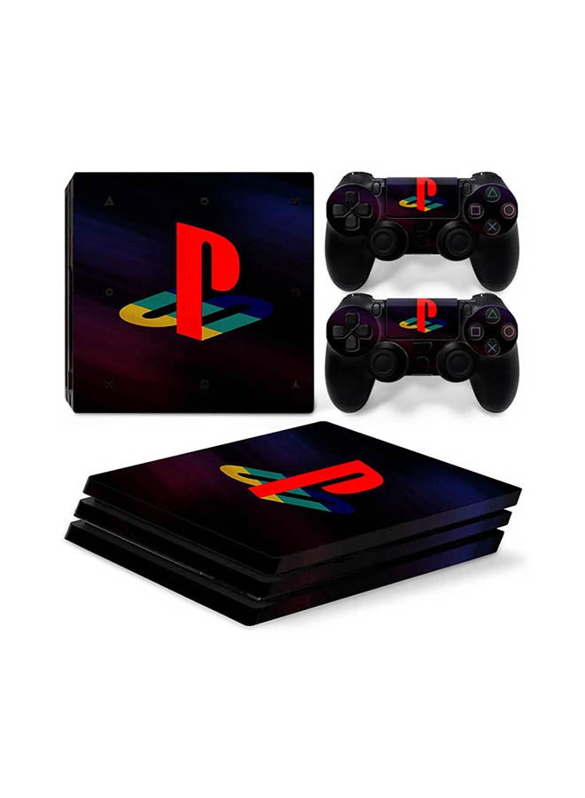 Vinyl Decal - Console And Controller Sticker Set For PlayStation 4 Pro logo - Image 1