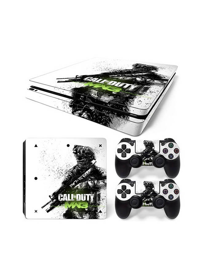 Vinyl Decal - Console And Controller Sticker Set For PlayStation 4 Slim Call of Duty - Image 1