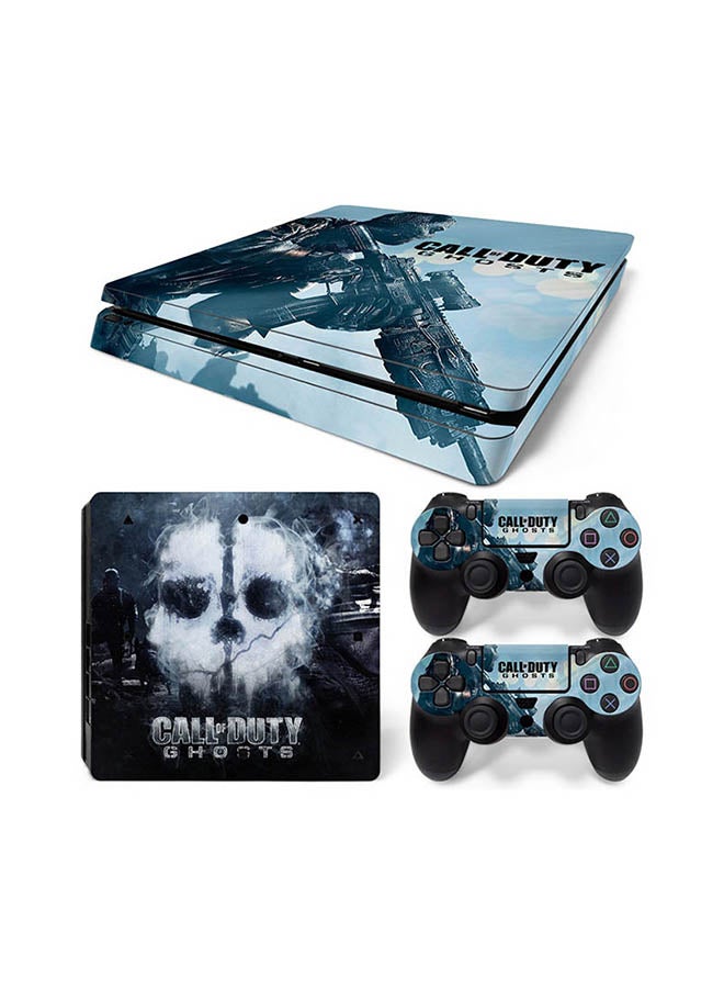 Vinyl Decal - Console And Controller Sticker Set For PlayStation 4 Slim Call of Duty - Image 1