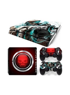 Console And Controller Sticker Set For PlayStation 4 Slim Future Soldier