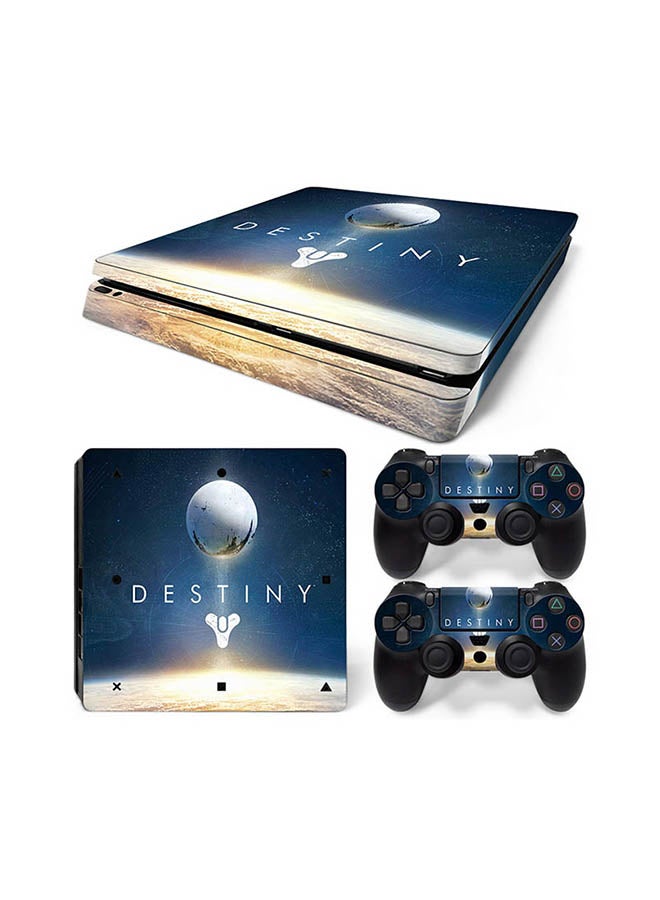 Vinyl Decal Console And Controller Sticker Set For PlayStation 4 Slim Destiny 