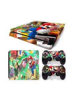 Console And Controller Sticker Set For PlayStation 4 Slim Super Mario