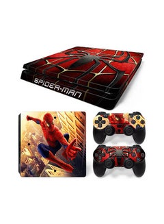 Console And Controller Sticker Set For PlayStation 4 Slim Spider Man