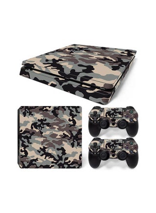 Console And Controller Sticker Set For PlayStation 4 Slim Brown Camouflage - v1622956391/N47677294A_1
