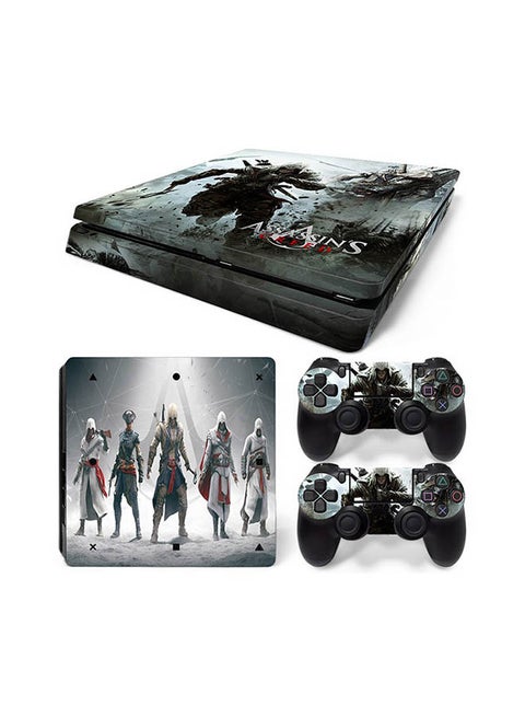 Console And Controller Sticker Set For PlayStation 4 Slim Assassin's Creed
