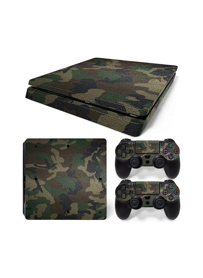 Console And Controller Sticker Set For PlayStation 4 Slim Camouflage - v1622956393/N47677296A_1