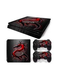 Console And Controller Sticker Set For PlayStation 4 Slim Dragon