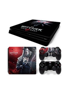 Console And Controller Sticker Set For PlayStation 4 Slim The Witcher