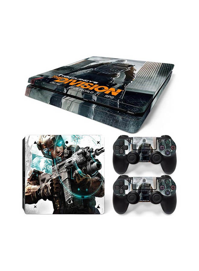 Vinyl Decal - Console And Controller Sticker Set For PlayStation 4 Slim The Devision - Image 1
