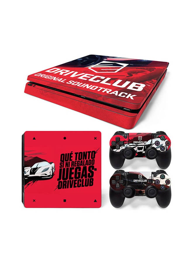 Vinyl Decal - Console And Controller Sticker Set For PlayStation 4 Slim drive club - Image 1