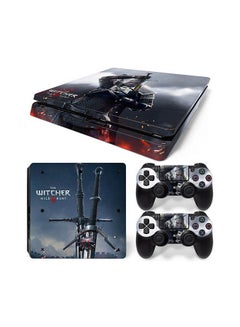 Console And Controller Sticker Set For PlayStation 4 Slim The Witcher