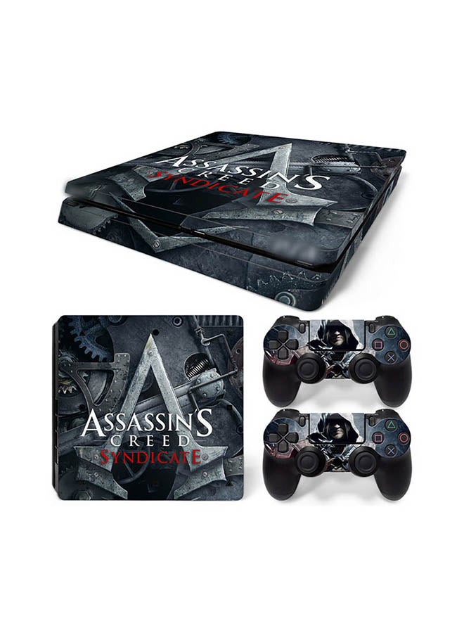 Vinyl Decal - Console And Controller Sticker Set For PlayStation 4 Slim Assassin's Creed - Image 1