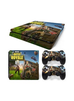 Console And Controller Sticker Set For PlayStation 4 Slim Battle Royale