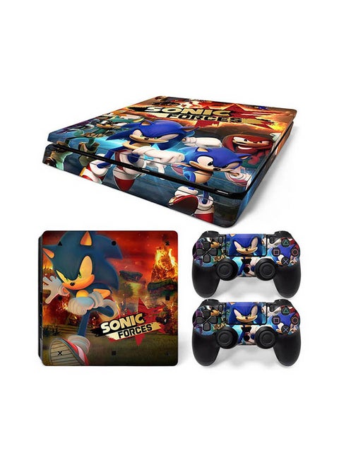 Console And Controller Sticker Set For PlayStation 4 Slim Sonic