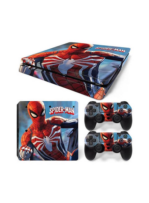 Console And Controller Sticker Set For PlayStation 4 Slim Spider Man
